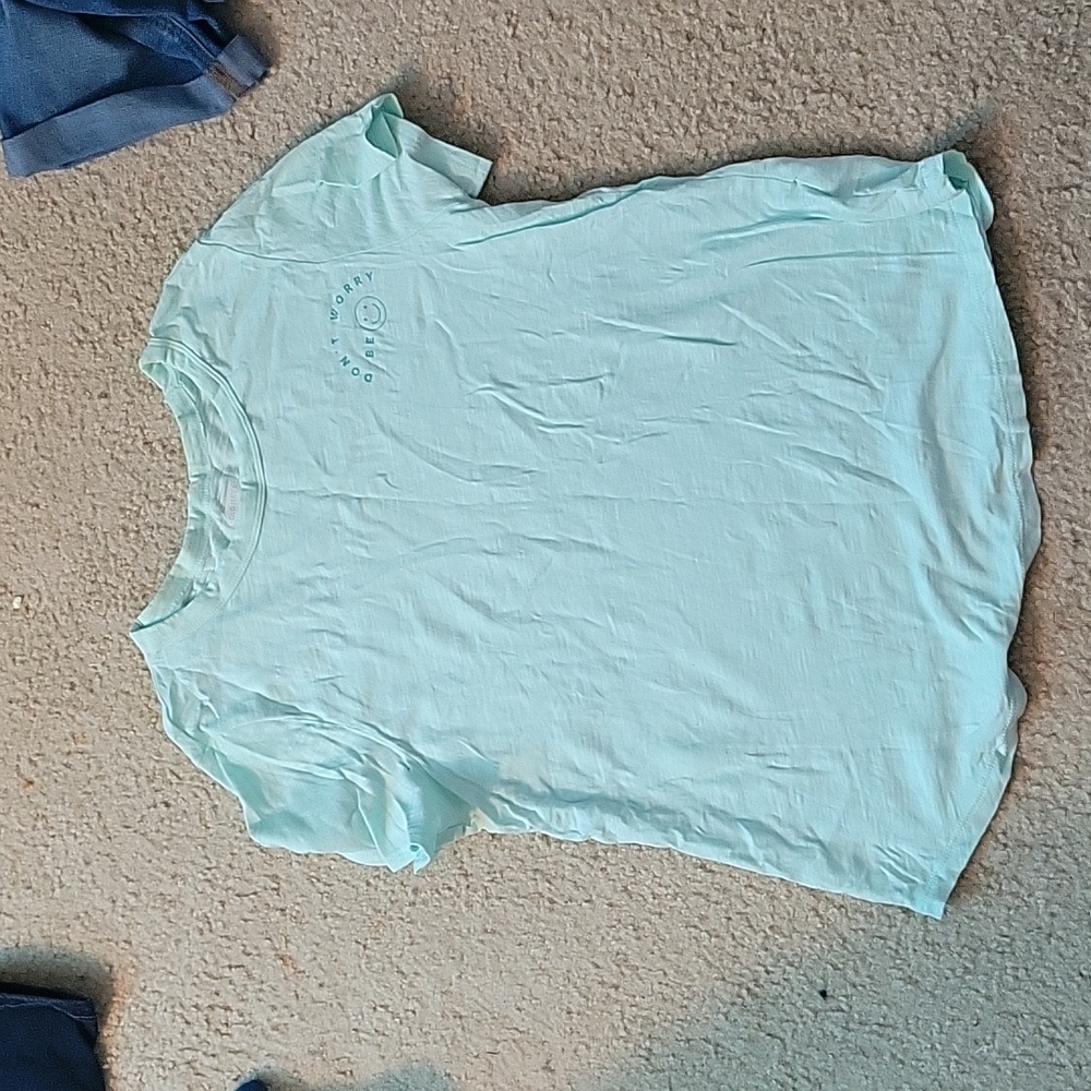 Don't worry be happy old navy shirt